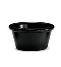 Winco Melamine Ramekins, Black, 2 oz (1 Doz)