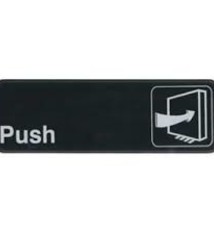 Winco "Push" Sign