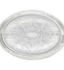 Winco Oval Chrome Pltd Tray, 18.75" x 13"