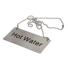 Update International Chain Sign, S/S, "Hot Water"