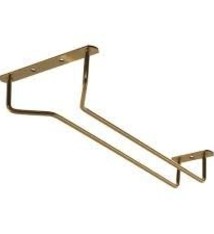 Update International Glass Rack, Brass Pltd, 10"