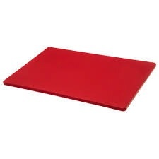 Thunder Group Cutting Board, 18" x 12" x 1/2", Red
