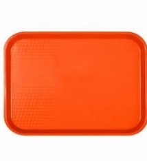 Thunder Group Fast Food Tray, 10-1/2" x 13-1/2", Orange