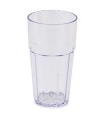 Thunder Group Plastic Tumbler, Clear, 16 oz
