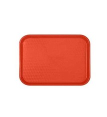 Thunder Group Fast Food Tray, Red, 10-1/2" x 13-1/2"