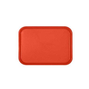 Thunder Group Fast Food Tray, Red, 10-1/2" x 13-1/2"