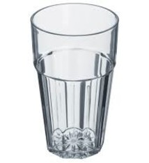 Thunder Group Plastic Tumbler, Clear, 12 oz