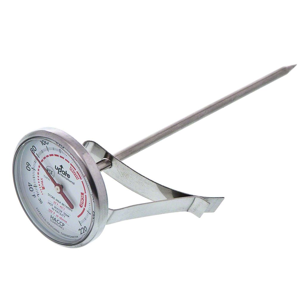 Update International Frothing Thermometer, 1-3/4" Dial w/Clip