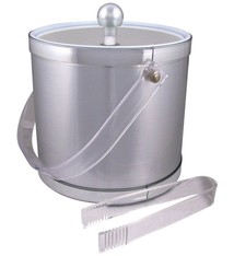 American Metalcraft Ice Bucket w/ Tongs, 3 Qt