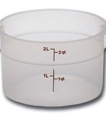 Cambro Food Storage Container, 2 Qt