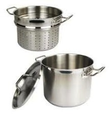 Winco Steamer/Pasta Cooker, S/S, 8 Qt