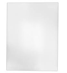 Thunder Group Cutting Board, 18" x 12" x 3/4", White