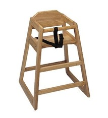 Update International High Chair, Natural Wood