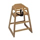 Update International High Chair, Natural Wood