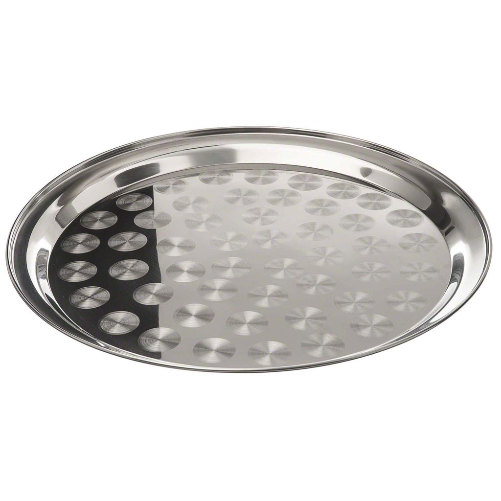 Update International Serving Tray, S/S, 14" Dia
