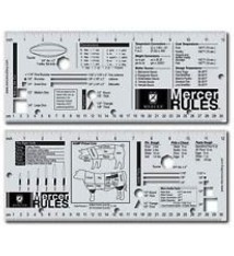 Mercer Culinary Ruler, S/S, 12-1/4" x 5"