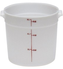 Cambro Food Storage Container, 6 Qt