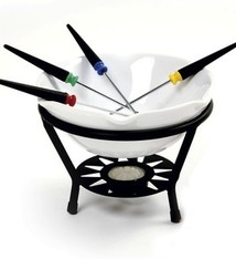 Norpro Fondue Set, Ceramic, 7 Pcs