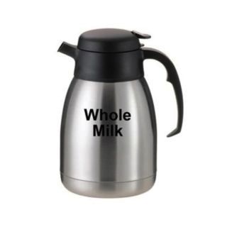 Service Ideas Carafe, "Whole Milk", 1.5 Liter