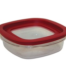 Rubbermaid Food Storage Container, 7-1/8" x 2-1/2" Deep