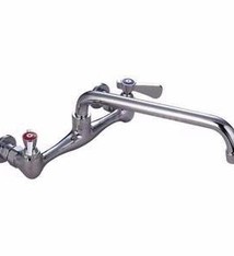 BK Resources Splash Mount Faucet, 12" Spout