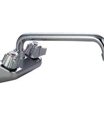 BK Resources Deck Mount Faucet, 8" Swing Spout