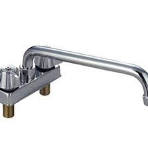 BK Resources Deck Mount Faucet, 12" Swing Spout