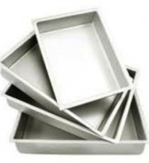 Fat Daddio's Cake Pan (1/2 Doz), 10" x 15" x 3"