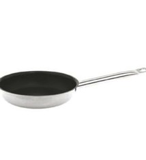 Thunder Group Fry Pan, Non-Stick, S/S, 8"