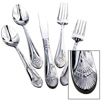 Winco Salad Fork, "Peacock", S/S