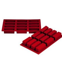 Fat Daddio's Rectangular Bars Mold, 12 Cavities