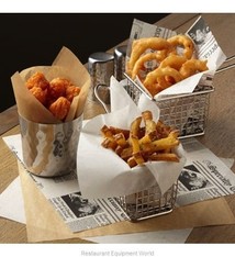 American Metalcraft Wax Fry Paper, Brown, 10" x 10"