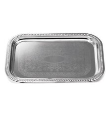 Tablecraft Chrome Pltd Tray, 18.25" x 12.5"
