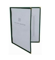 Thunder Group Double Menu Cover, Black, 8-1/2" x 11"