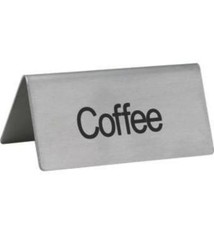 Winco Tent Sign, S/S, "Coffee"