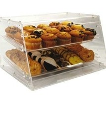 Winco Display Case, 2 Tray, 21" x 18" x 12"H