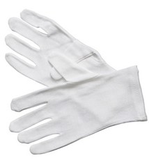 Winco White Cotton GLoves, Large