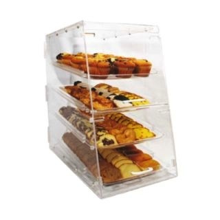 Winco Display Case, 4 Trays, 24" x 24" x 14"