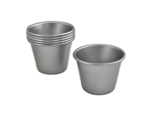 Allied Metal Baba Baking Cup, Alum, 2.5" Top