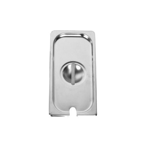 Thunder Group Steam Table Pan Cover w/ Slot, S/S, 1/4 Size