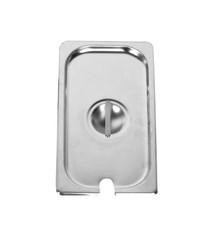 Thunder Group Steam Table Pan Cover w/ Slot, S/S, 1/3 Size