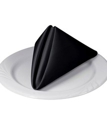 Fortune Napkins, Black, 17"  x 17"