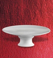 CAC Cake Plate w/Stand, 12" (6 Per Case)
