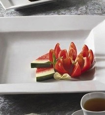 CAC Pasta Plate, PRINESQUARE, 10.5" (1 Doz)