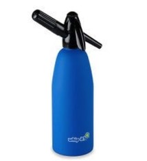United Brands Soda Siphon, Black/Blue, 1 Liter