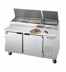 Beverage Air Pizza Prep Table, 67", 27.0 cu. ft.