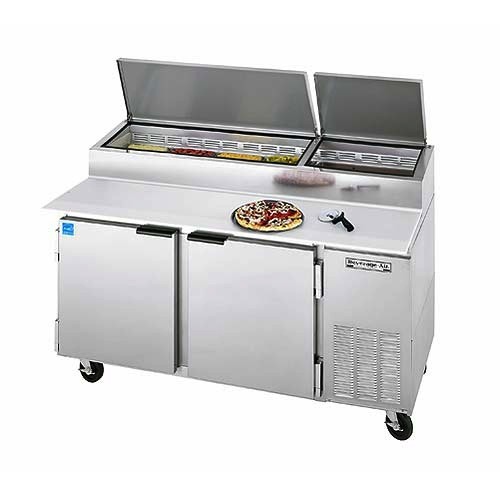 Beverage Air Pizza Prep Table, 67", 27.0 cu. ft.