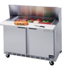 Beverage Air Sandwich Unit, 2 Sect., 12 Pan, 48", 13.9 cu. ft.
