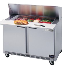 Beverage Air Sandwich Unit, 2 Sect., 8 Various Pan, 48", 13.9 cu. ft.