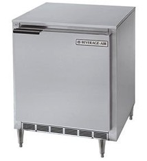 Beverage Air Undercounter Refrigerator, Shallow, 27", 6" Legs